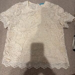 J.McLaughlin Lace Top XS